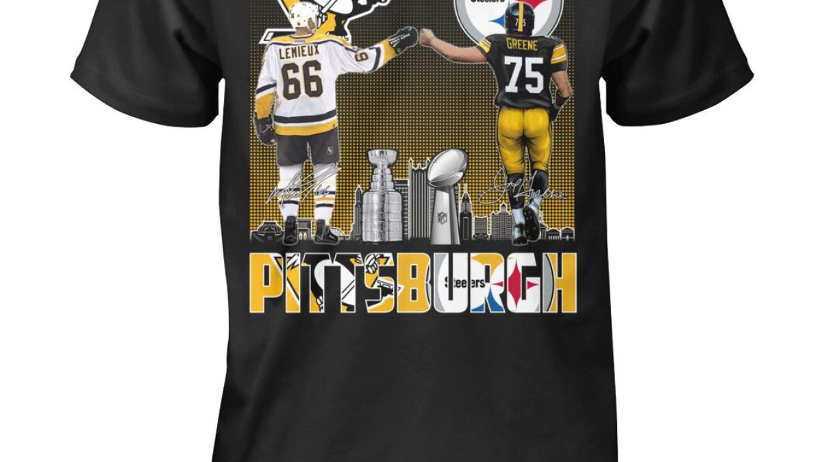 Pittsburgh Steelers NFL Team Logo Penguins Hockey All Over Print 3D Shirt