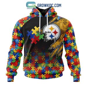 Pittsburgh Steelers NFL Special Autism Awareness Design Hoodie T Shirt