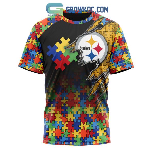 Pittsburgh Steelers NFL Special Autism Awareness Design Hoodie T Shirt