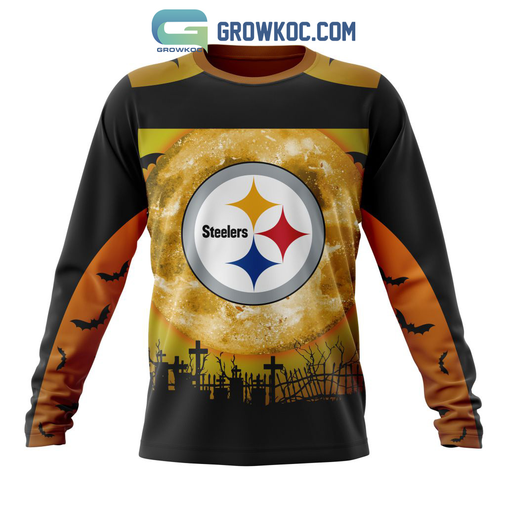 Pittsburgh Steelers Mens Halloween Hoodie Pullover Sweatshirt