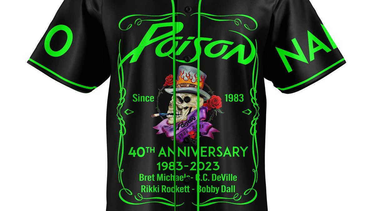 Poison 40th Anniversary 1983 2023 Memories Personalized Baseball