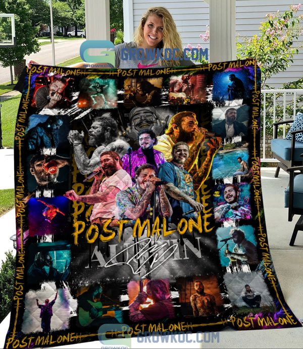 Post Malone Austin Fleece Blanket Quilt