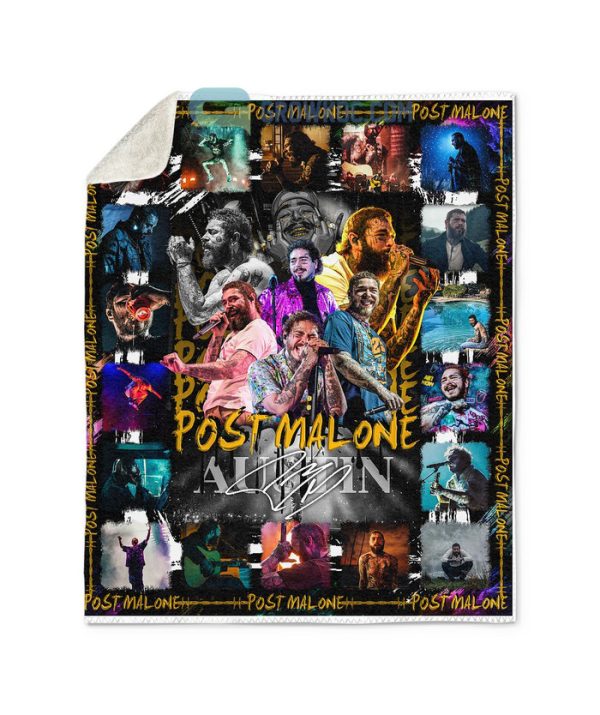 Post Malone Austin Fleece Blanket Quilt