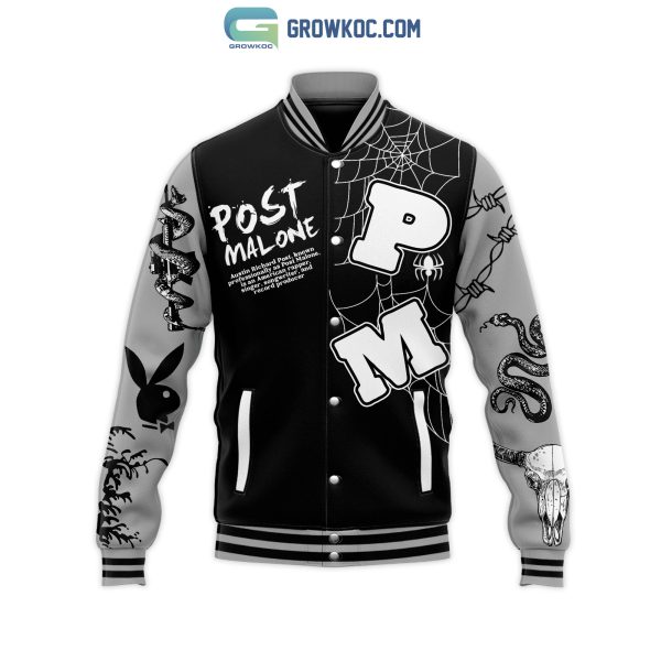 Post Malone Ghost Malone Halloween Baseball Jacket