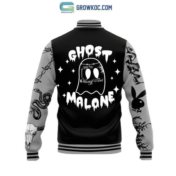 Post Malone Ghost Malone Halloween Baseball Jacket