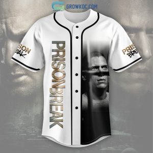 Prison Break Trust No One In Prison White Design Baseball Jersey