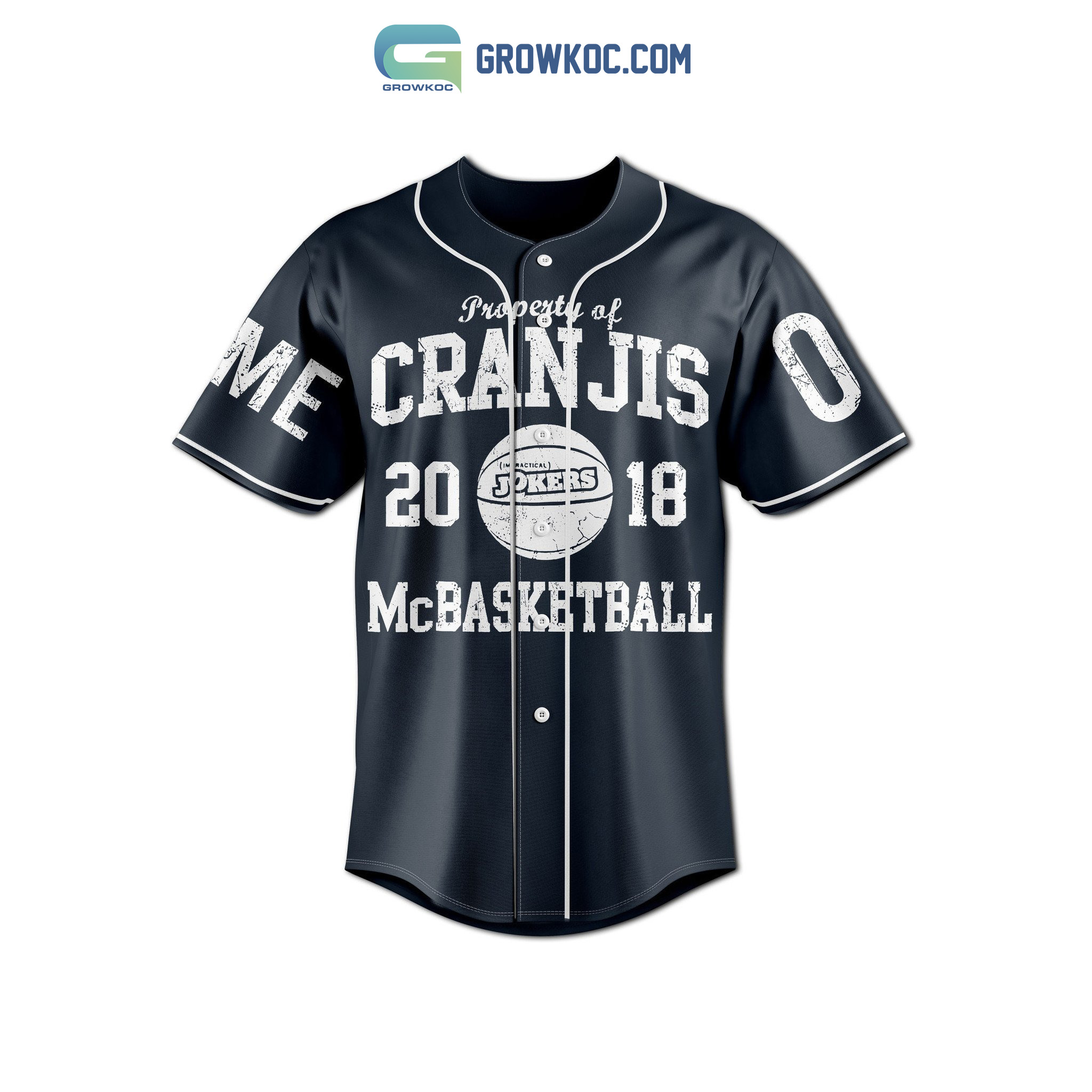 Property Of Cranjis 2023 McBasketball Personalized Baseball Jersey