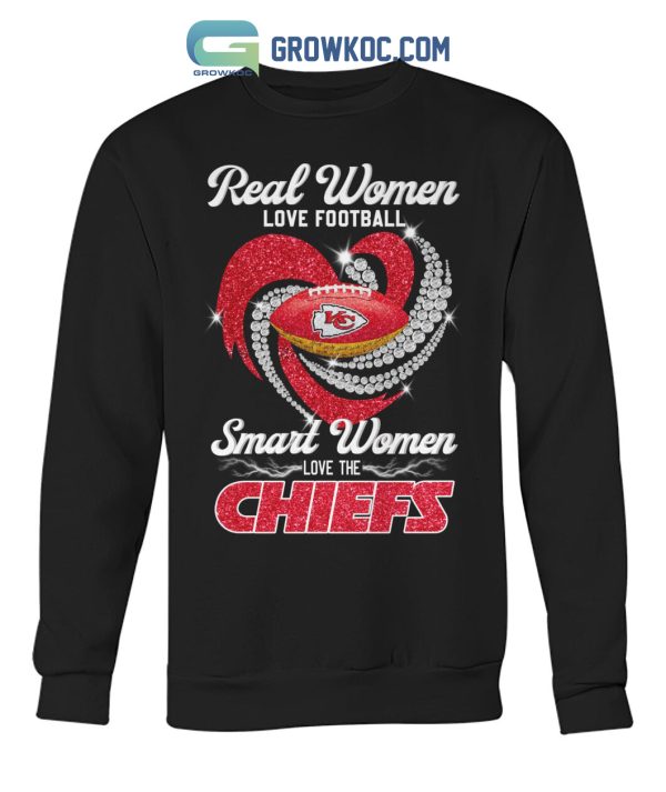 Real Women Love Football Smart Women Love The Chiefs T Shirt