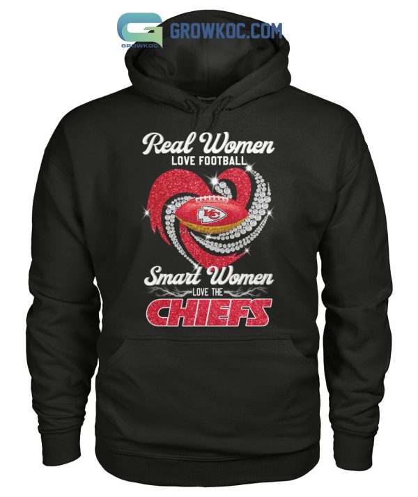 Real Women Love Football Smart Women Love The Chiefs T Shirt