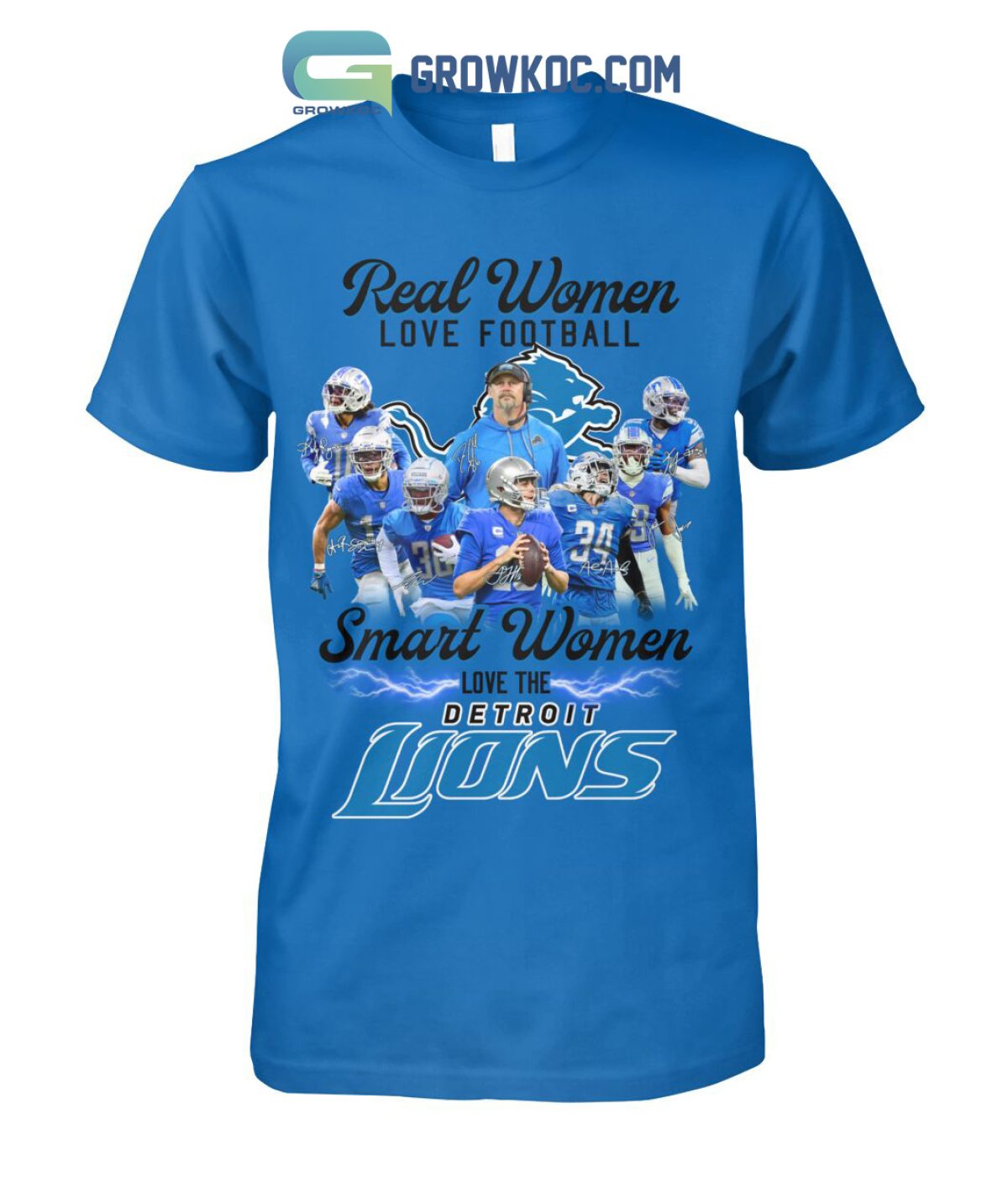 Real Women Love Football Smart Women Love Detroit Red Wings T-Shirt