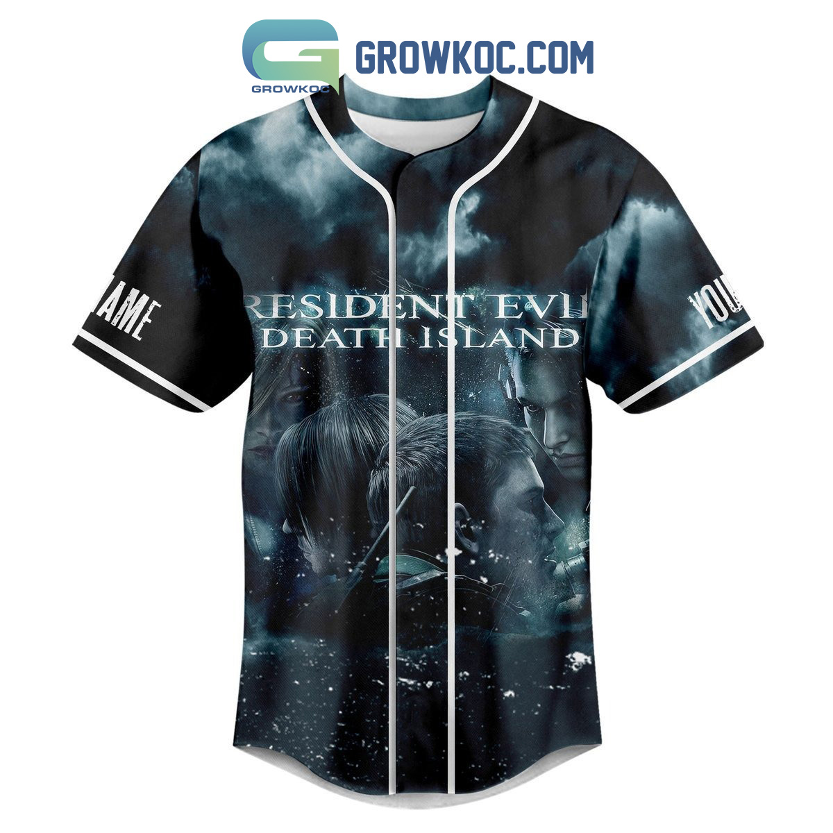 Resident Evil Death Island Personalized Baseball Jersey