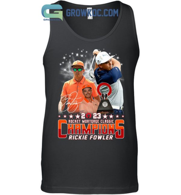 Rocket Mortgage Classic Champions 2023 Rickie Fowler T Shirt