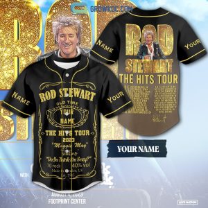 Rod Stewart The Hits Tour 2023 Personalized Baseball Jersey