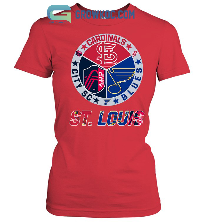 St. Louis Blues Bleached Sweatshirt Blues Hockey Sweatshirt 