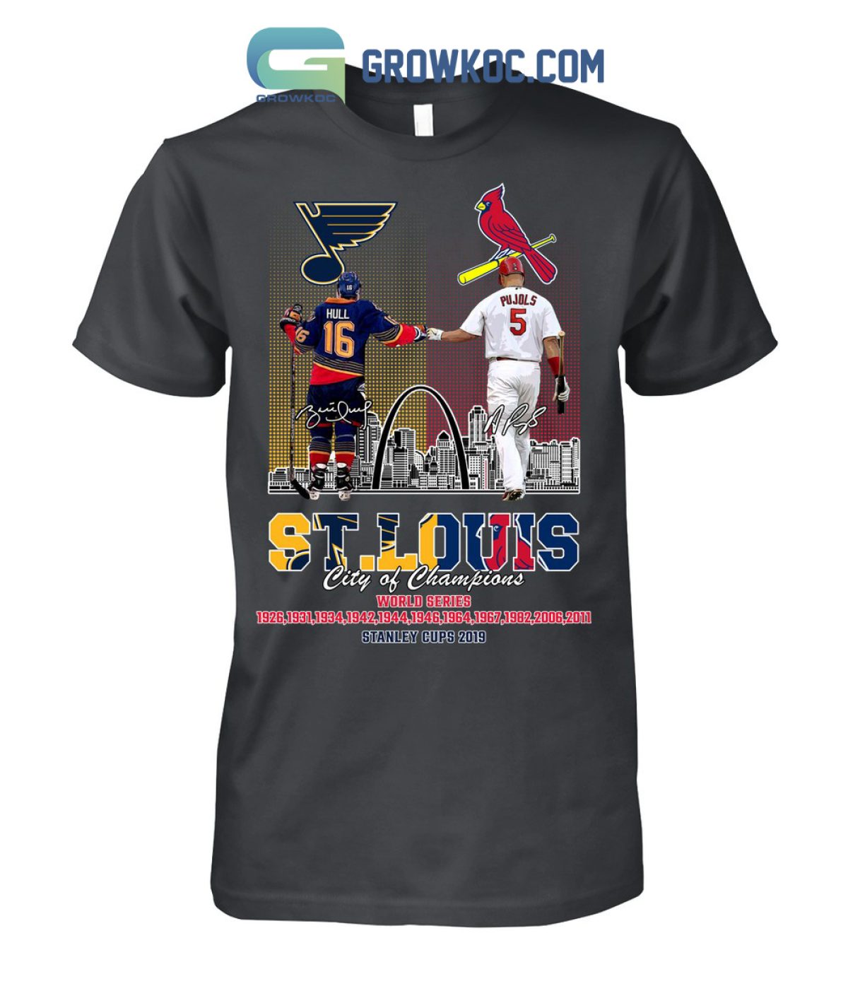 ST Louis City Of Champions Cardinals And Blues shirt, hoodie