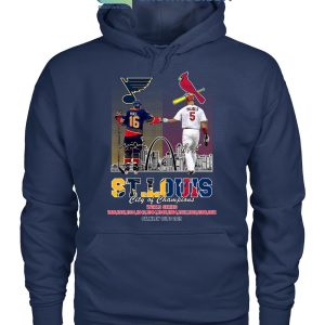 ST Louis City Of Champions Cardinals And Blues T Shirt
