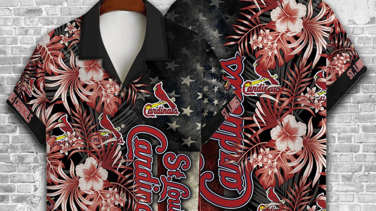 ST.Louis Cardinals MLB American Flower Hawaiian Shirt - Growkoc
