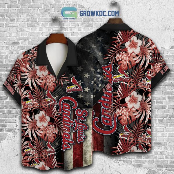 ST.Louis Cardinals MLB American Flower Hawaiian Shirt