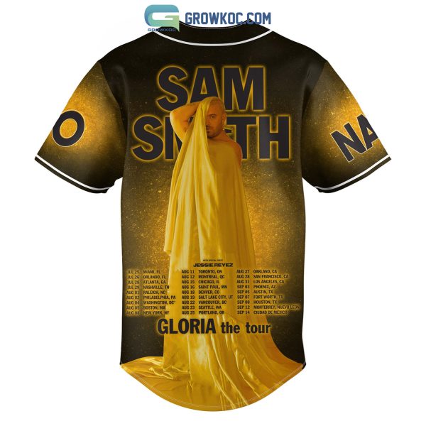 Sam Smith Gloria The Tour Personalized Baseball Jersey