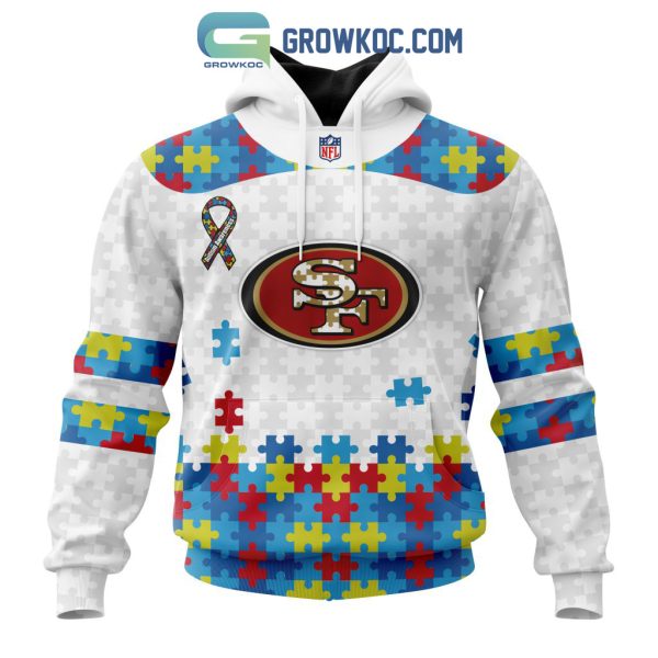 San Francisco 49ers NFL Autism Awareness Personalized Hoodie T Shirt