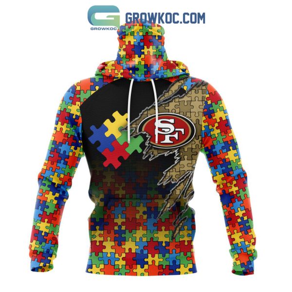San Francisco 49ers NFL Special Autism Awareness Design Hoodie T Shirt