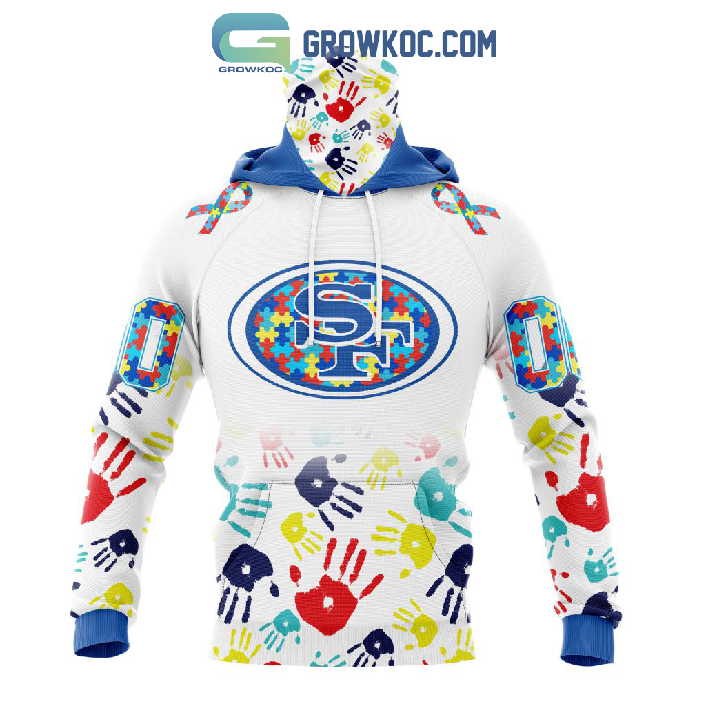 San Francisco 49ers NFL Special Autism Awareness Design Hoodie T