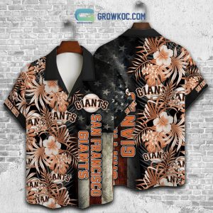 San Francisco Giants MLB American Flower Hawaiian Shirt