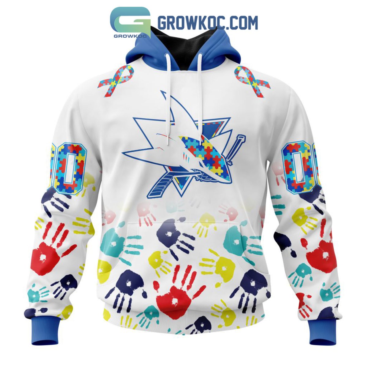 San Jose Sharks NHL Fearless Against Childhood Cancers Hoodie T Shirt -  Growkoc