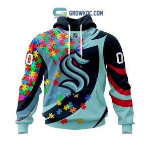 Seattle Kraken NHL Autism Awarness Custom Hoodie T Shirt