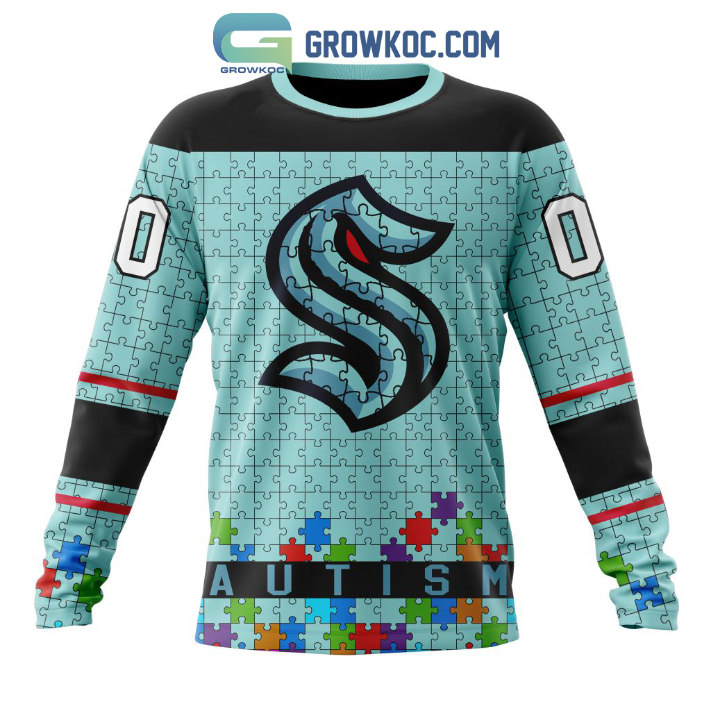 Seattle Kraken NHL Special Fearless Against Autism Hoodie T Shirt