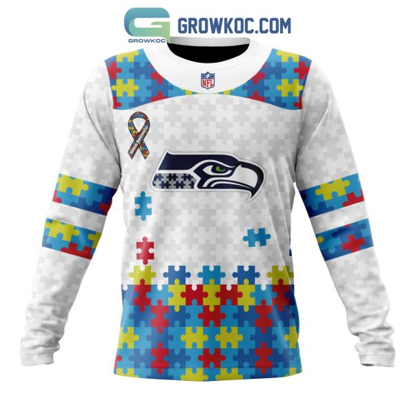 Seattle Seahawks NFL Autism Awareness Personalized Hoodie T Shirt