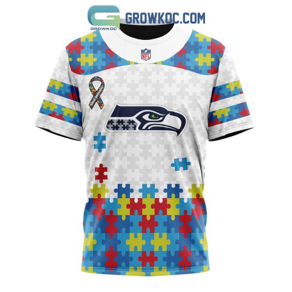 Seattle Seahawks NFL Autism Awareness Personalized Hoodie T Shirt