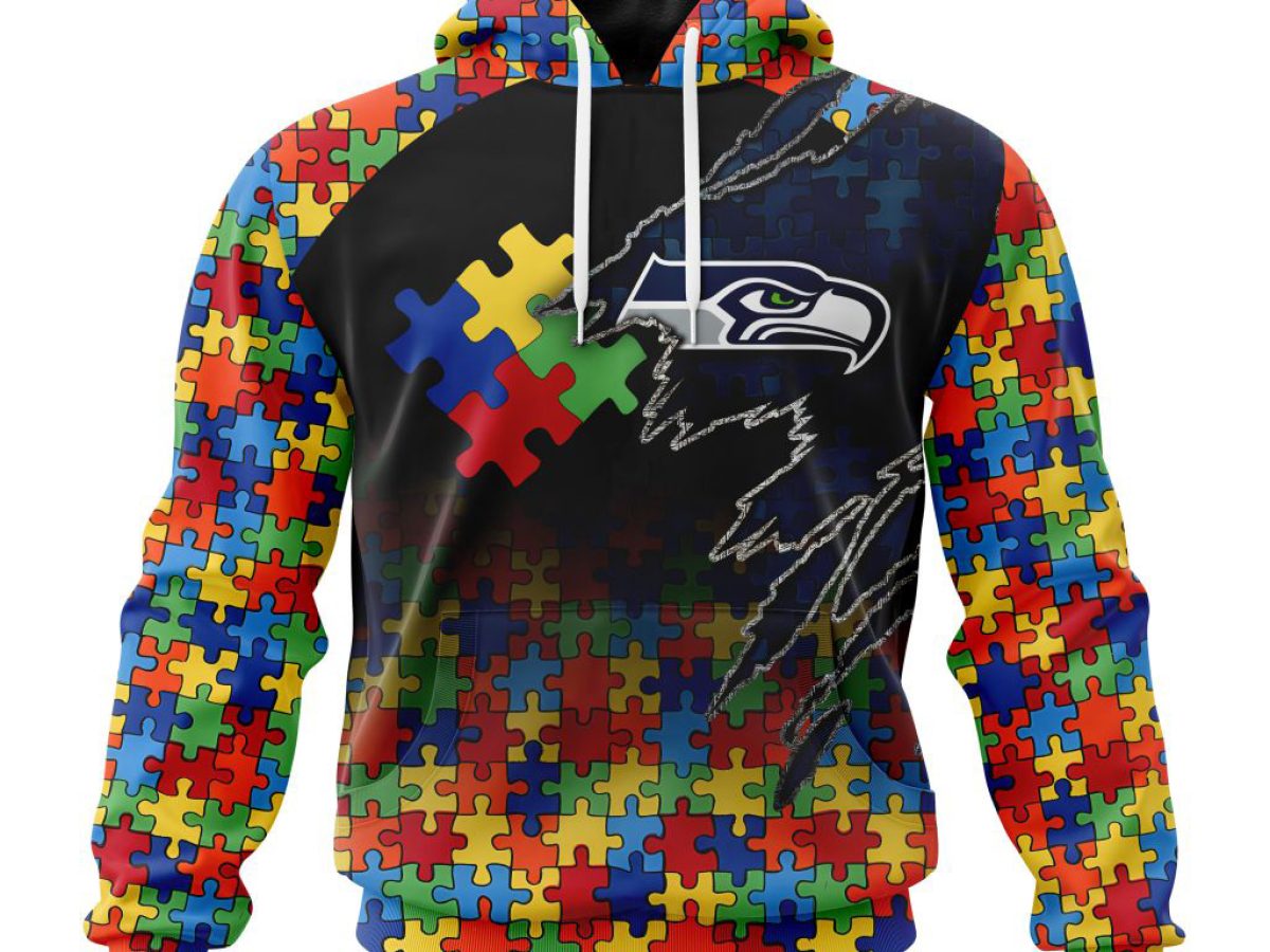 Seattle Seahawks NFL Camouflage Green Hoodie, Zip Hoodie 3D All Over Print  For Fans