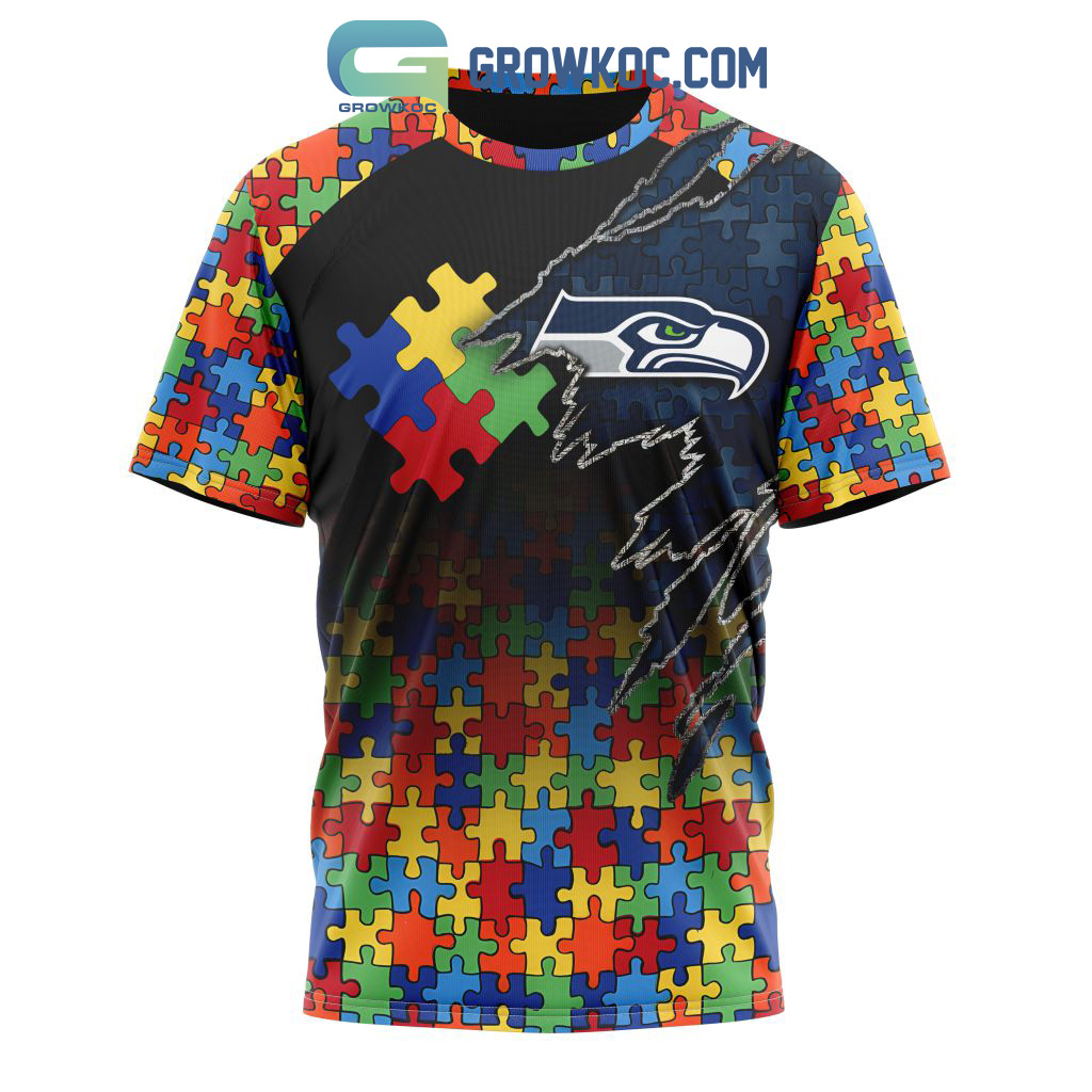 Seattle Seahawks Autism Challenge Crucial Catch Intercept Autism shirt,  hoodie, sweater, long sleeve and tank top