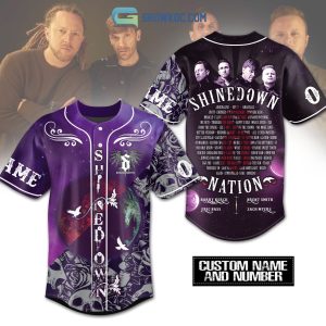 Papa Roach The Revolutions Live Tour Shinedown Personalized Baseball Jersey