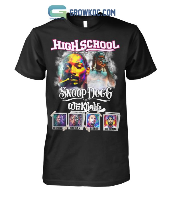 Snoop Dogg Wiz Khalifa High School Reunion Tour T Shirt
