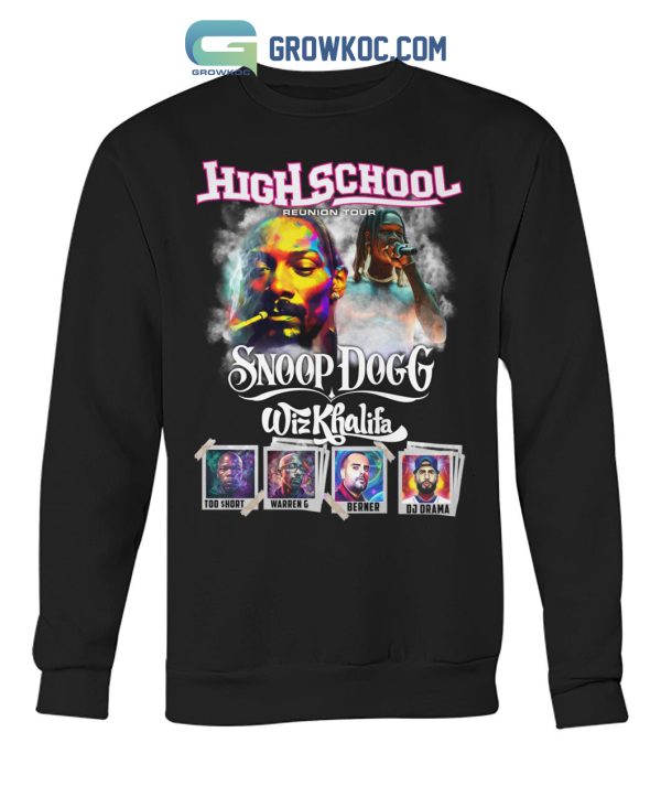 Snoop Dogg Wiz Khalifa High School Reunion Tour T Shirt