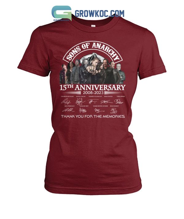 Son Of Anarchy 15th Anniversary 2008 2023 Memories T Shirt