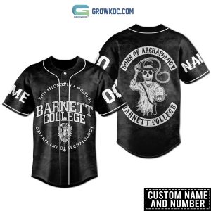 Sons Of Archaeology Barnett College Personalized Baseball Jersey