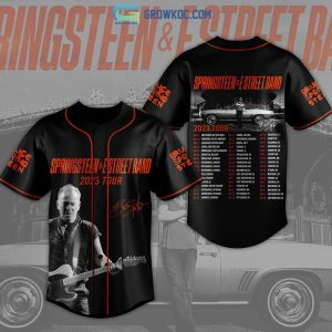 Springstreen&Estreet Band 2023 Tour Black Design Baseball Jersey
