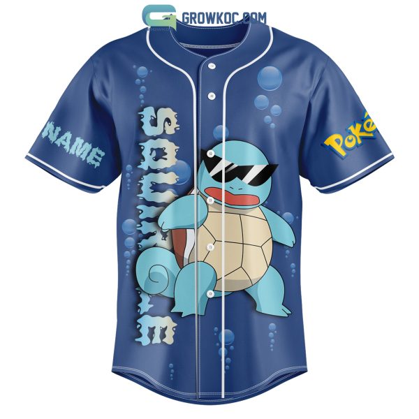 Squirtle Pokemon Cartoon Movies Personalized Baseball Jersey