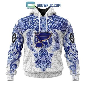 NHL St. Louis Blues Girls' Long Sleeve Poly Fleece Hooded Sweatshirt - S