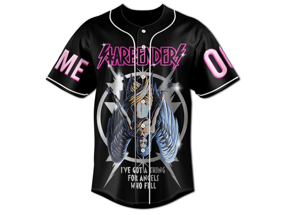 Star Benders I've Got A Thing For Angels Who Fell Personalized Baseball  Jersey - Growkoc