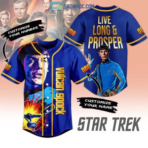 Star Trek Starfleet Command United Federation Of Planets Fan Personalized Baseball Jersey