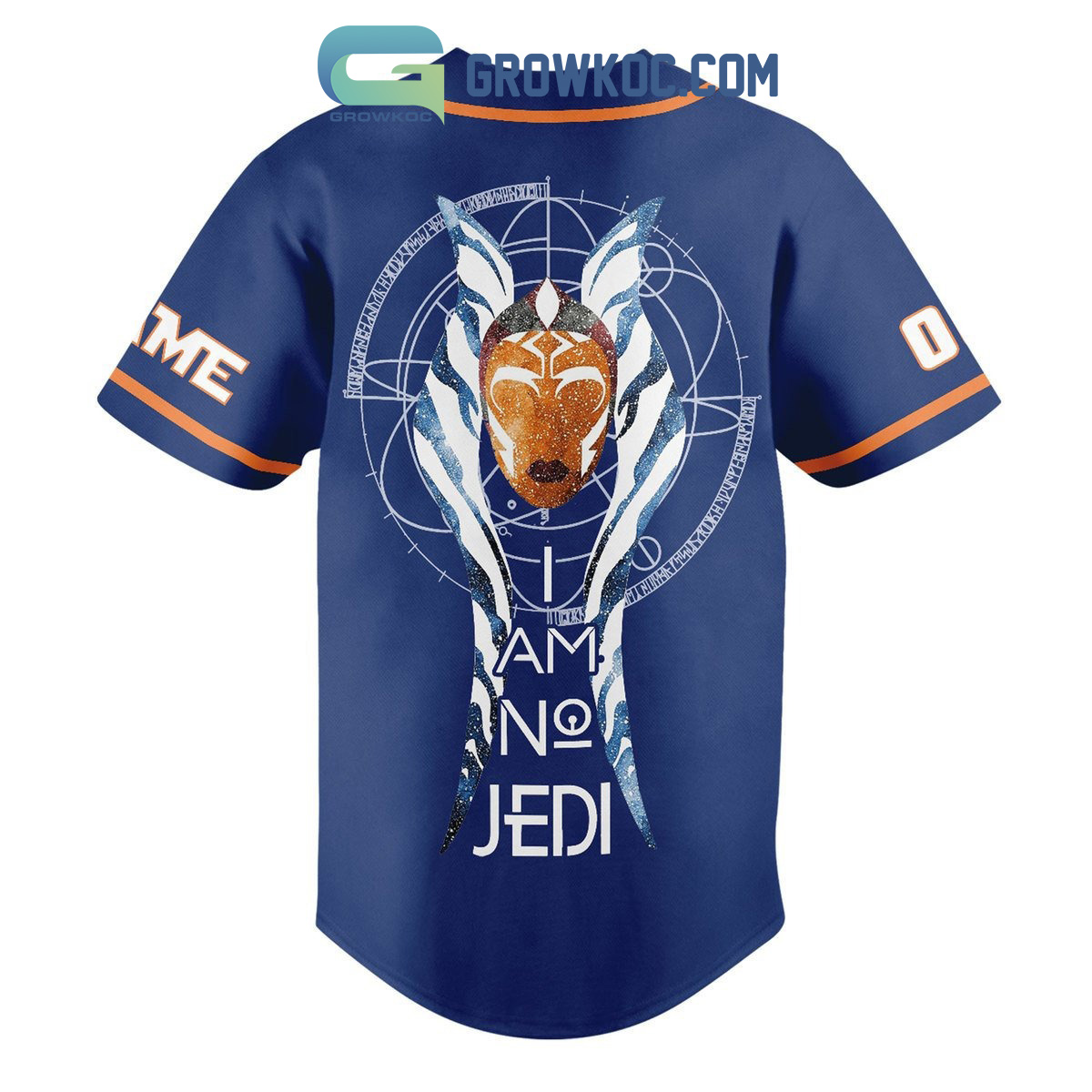 Star Wars Ahsoka I Am No Jedi Personalized Baseball Jersey