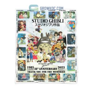 Studio Ghibli 1985 2023 38 Years Memories Fleece Blanket Quilt