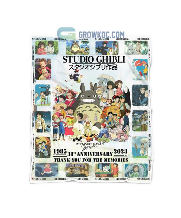 Studio Ghibli 1985 2023 38 Years Memories Fleece Blanket Quilt