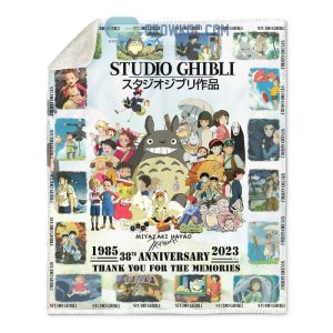 Studio Ghibli 1985 2023 38 Years Memories Fleece Blanket Quilt
