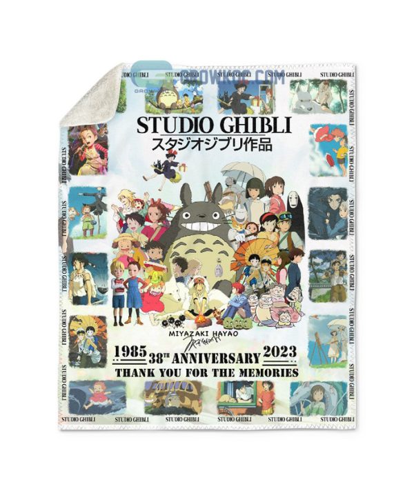 Studio Ghibli 1985 2023 38 Years Memories Fleece Blanket Quilt