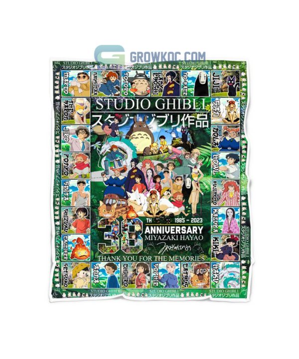 Studio Ghibli 38th Anniversary 1985 2023 Miyazaki Hayao Memories Fleece Blanket Quilt